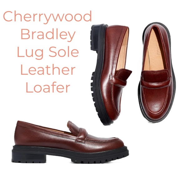 Madewell Shoes - New Cherrywood Madewell Bradley Lugsole Leather Loafer